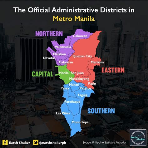 what are the 17 cities in metro manila